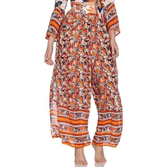 Maaji Compass Cay Floral Wide Leg Palazzo Pants (17) - Picture 1 of 5